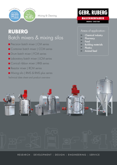 Batch Mixers &amp; Mixing Silos product catalogue