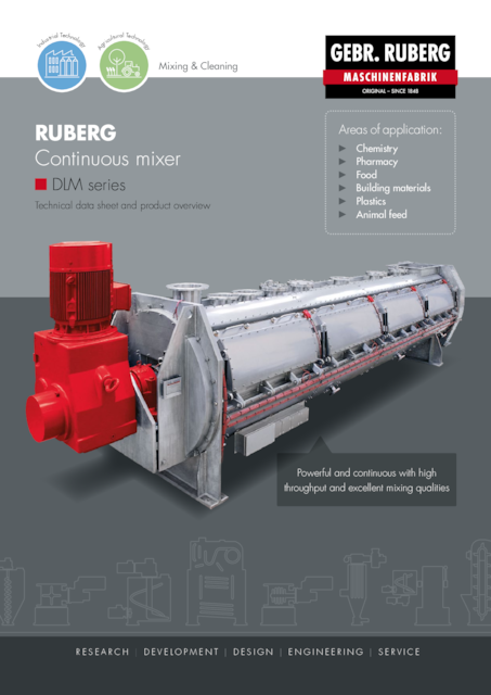 Continuous Mixer product brochure